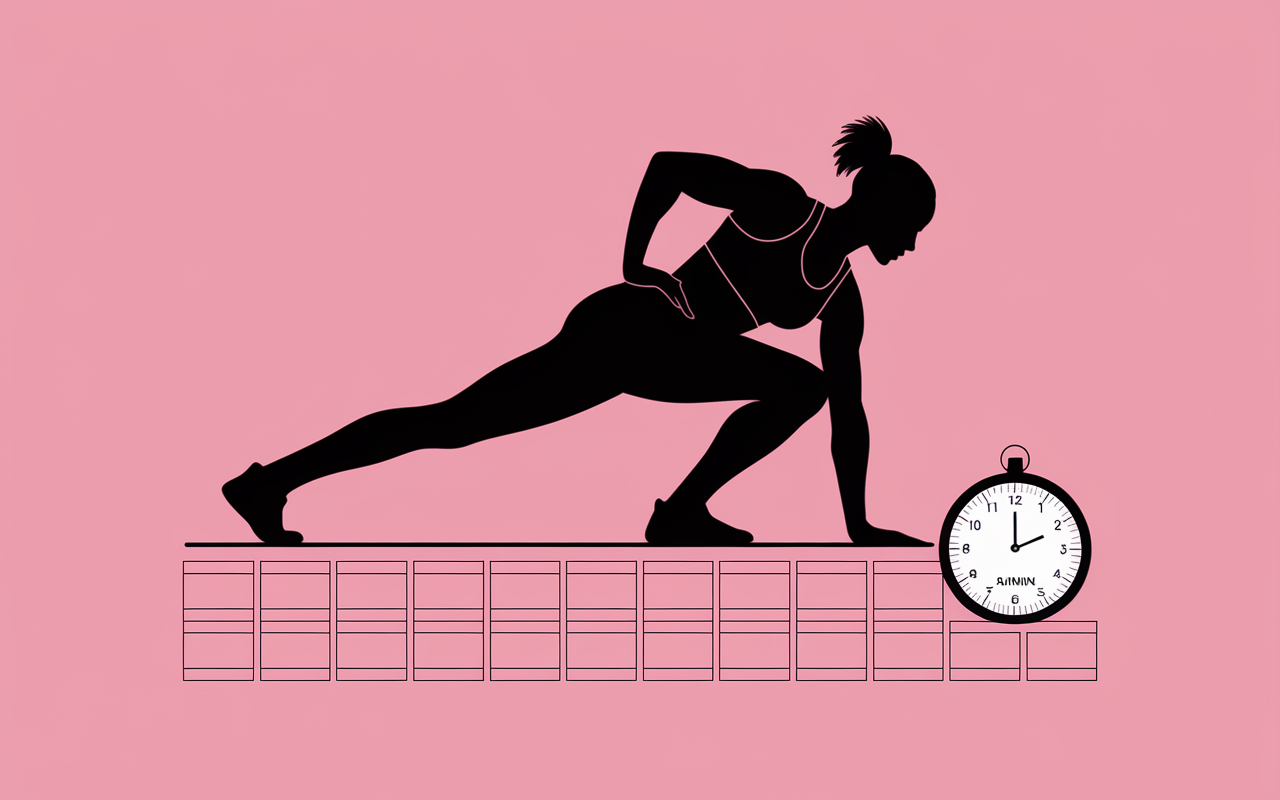 exercice moyen fessier abduction planche latérale chrono