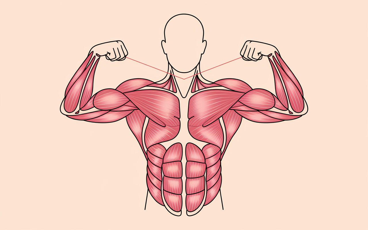 anatomie muscler le bas des pectoraux fibres inférieures schema