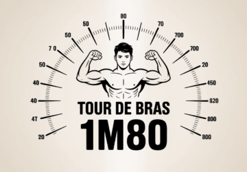 Tour de bras homme 1m80 : normes, repères et progression naturelle