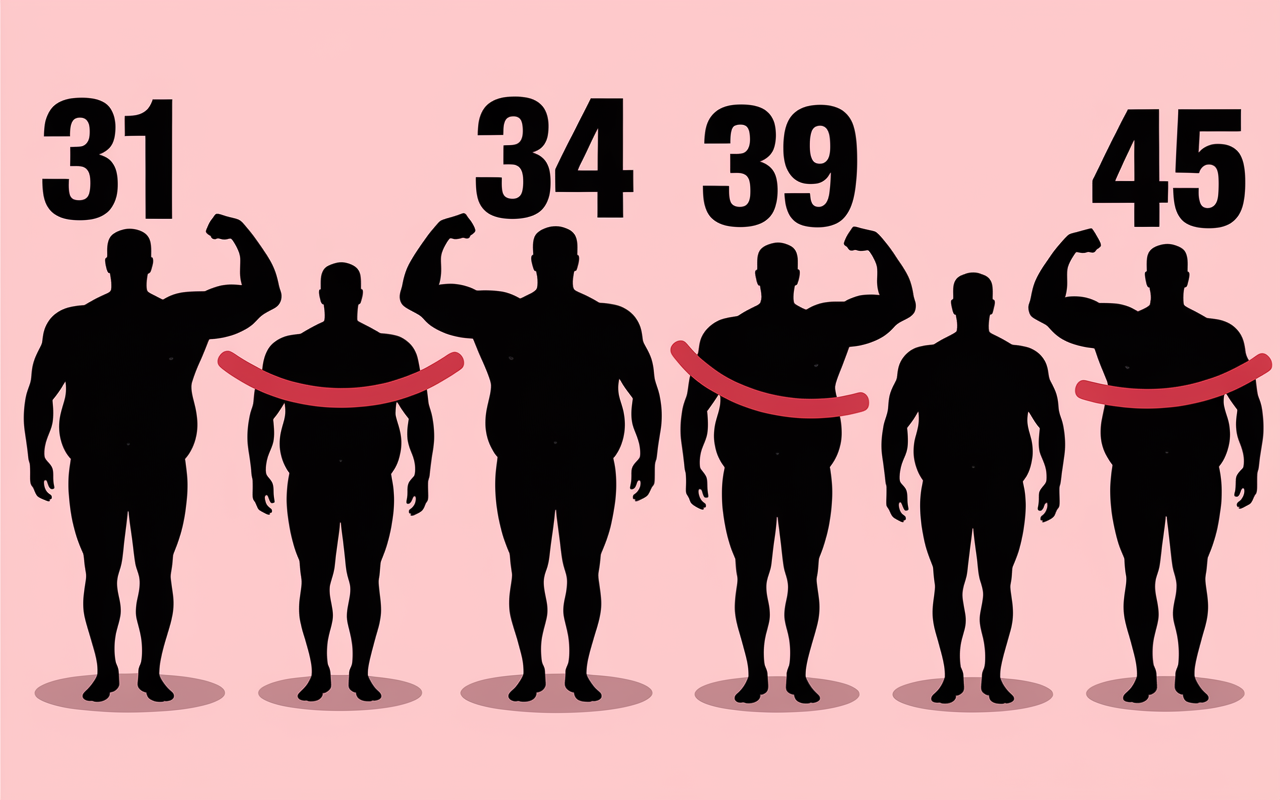 comparaison visuelle tour de bras moyen 1m80