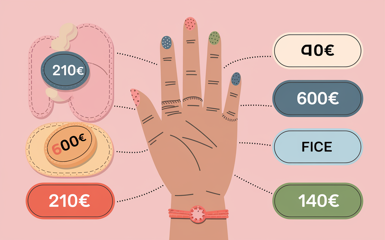 Main femme avec prix et techniques esthétiques pour veines apparentes