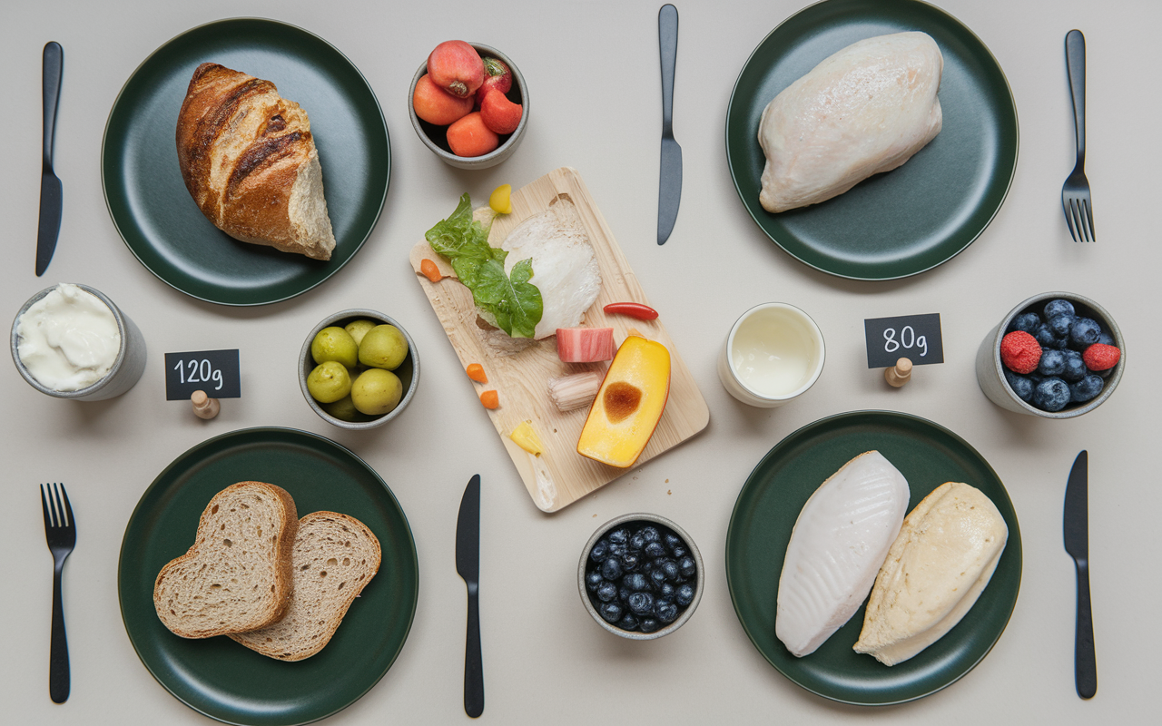 assiettes équilibrées portions perdre 10 kg