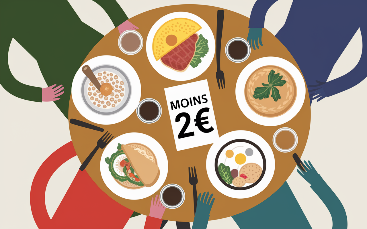 Plats petit déjeuner protéiné express et menus économiques