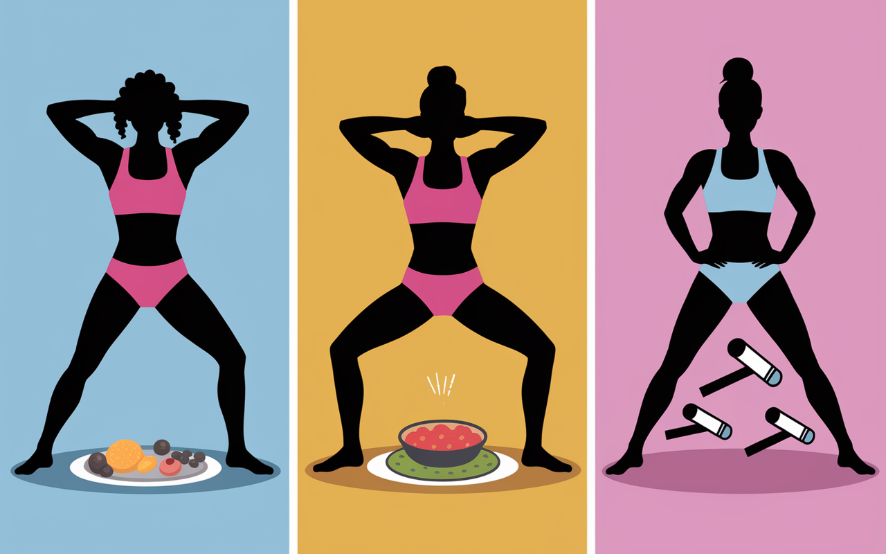 Routine perdre le bas du ventre exercices alimentation planning