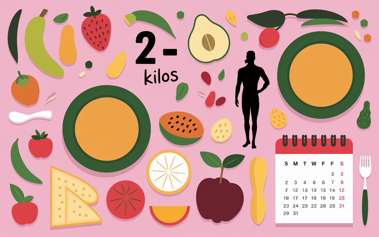 Planning hebdomadaire soupe aux choux, calendrier et bols