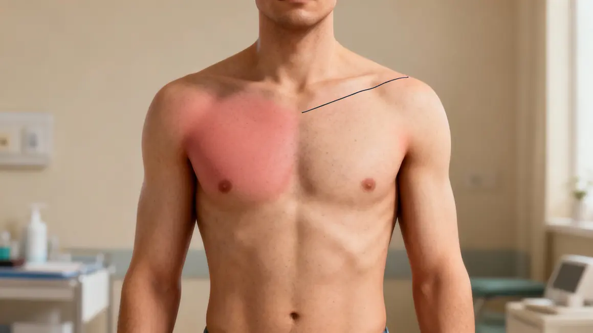 Schema zone haut des pectoraux claviculaire
