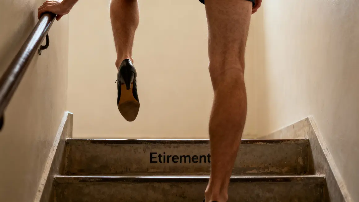 etirement mollets sur marche escalier