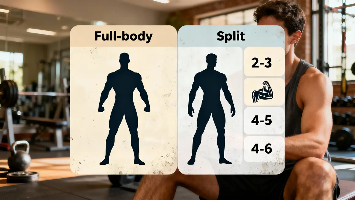 comparatif full body split musculation débutant