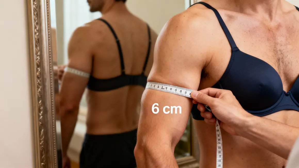 Bras ruban 6cm triceps court miroir