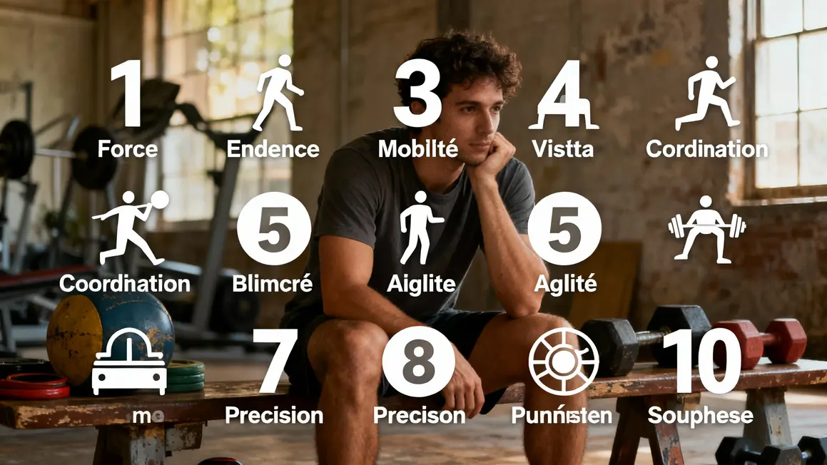 Infographie capacités CrossFit débutant force endurance