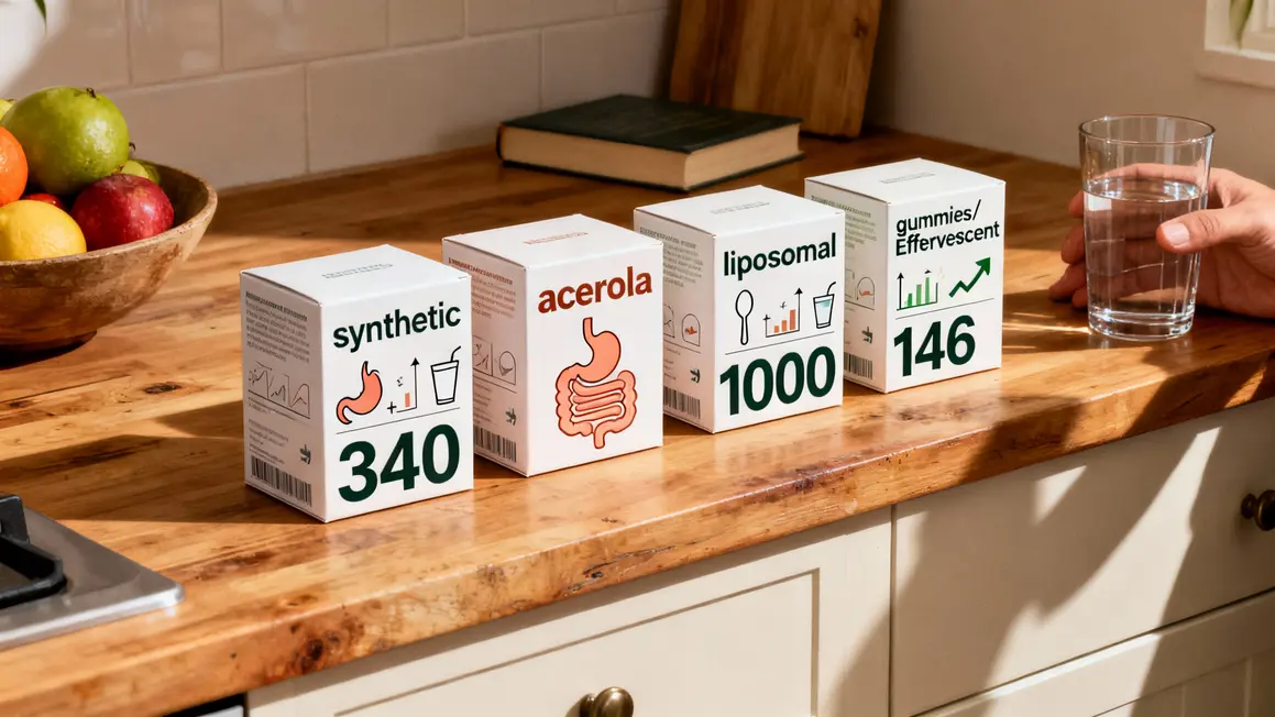 Comparatif formes vitamine C pharmacie 2025
