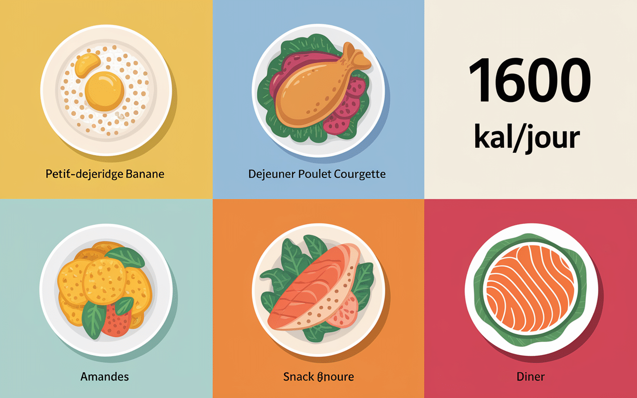 menus types plans repas ventre plat et alimentation