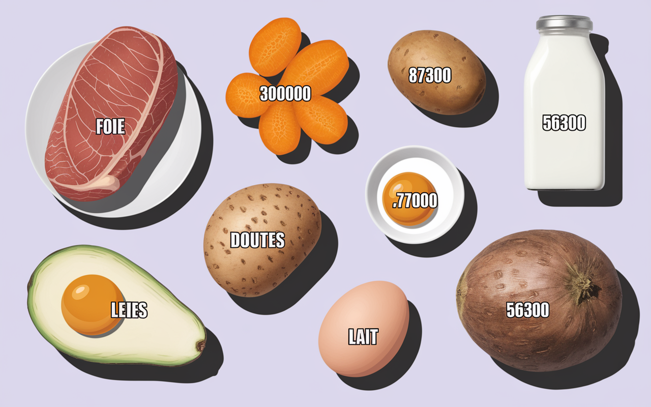 tableau aliments riches vitamine a