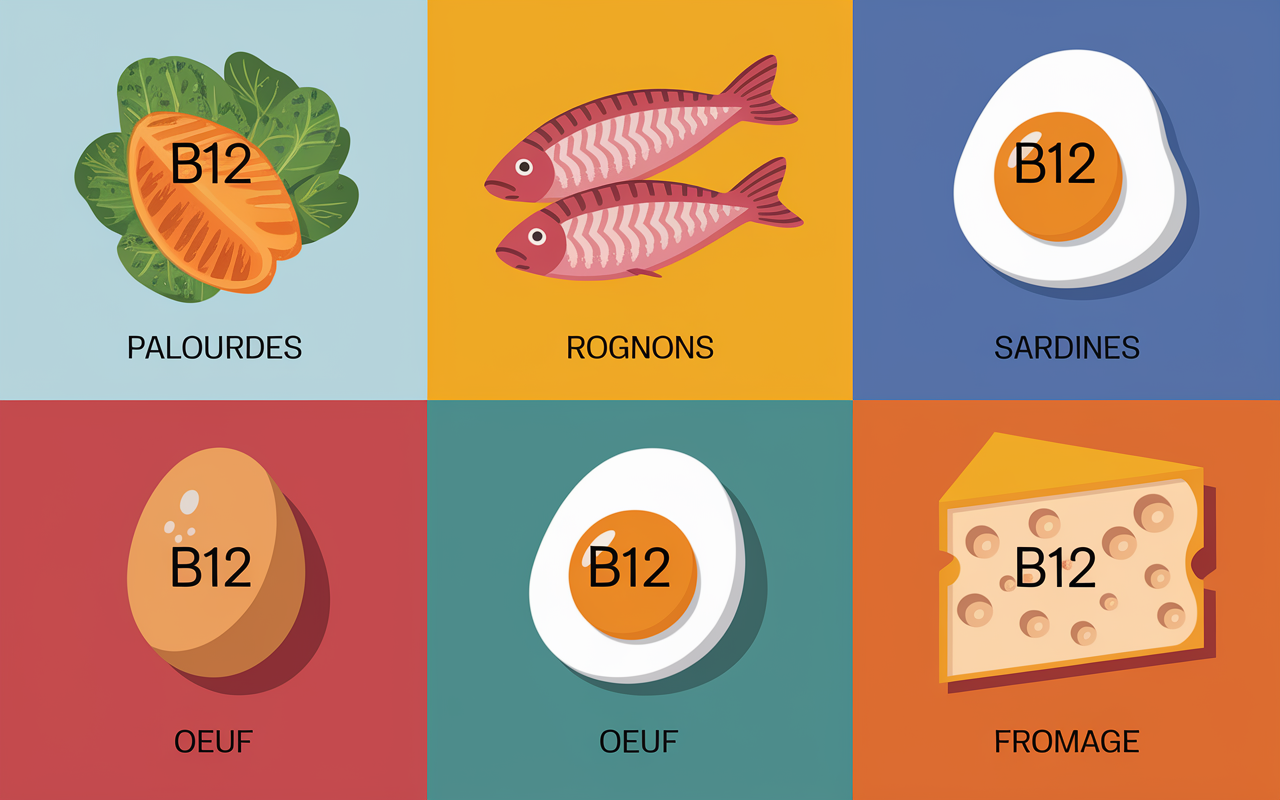 vitamine b12 ou en trouver tableau portions