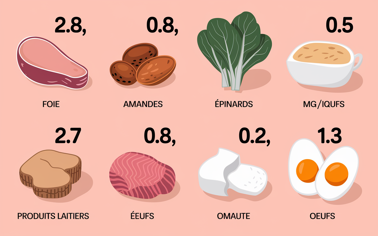 vitamine b2 perte de poids aliments riches