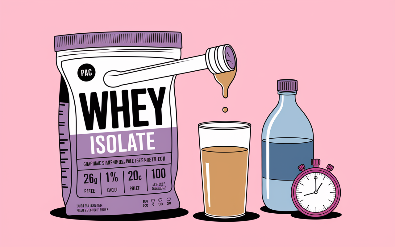 dose whey isolate protein bulk avec graphiques nutrition
