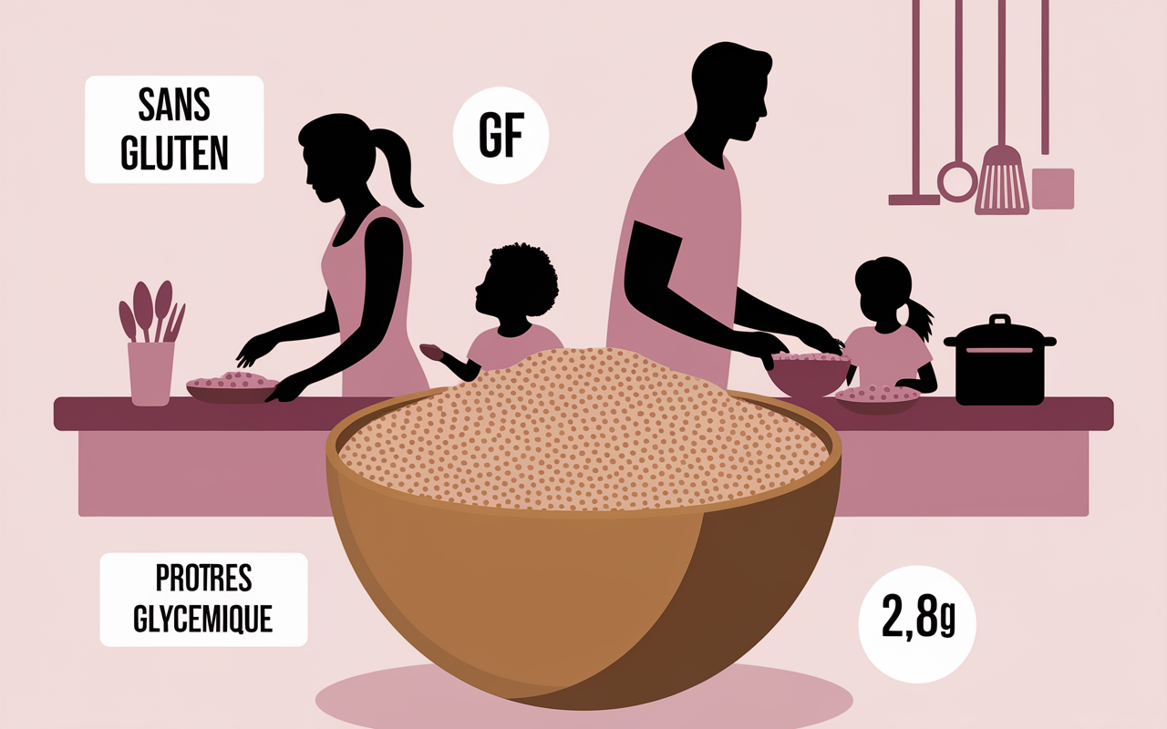 paquet quinoa sans gluten gros plan