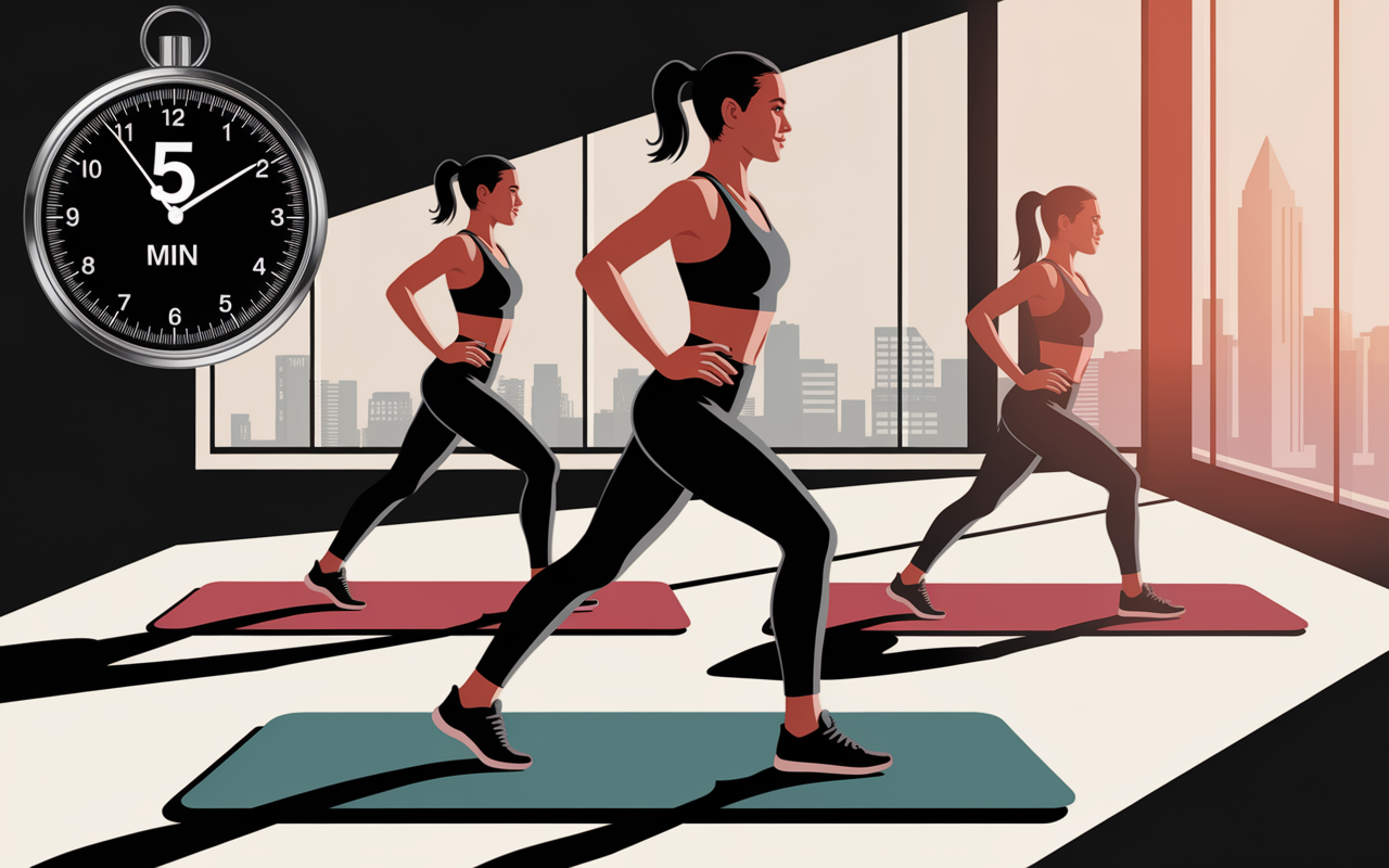 5 min de gainage par jour resultat illustration planche