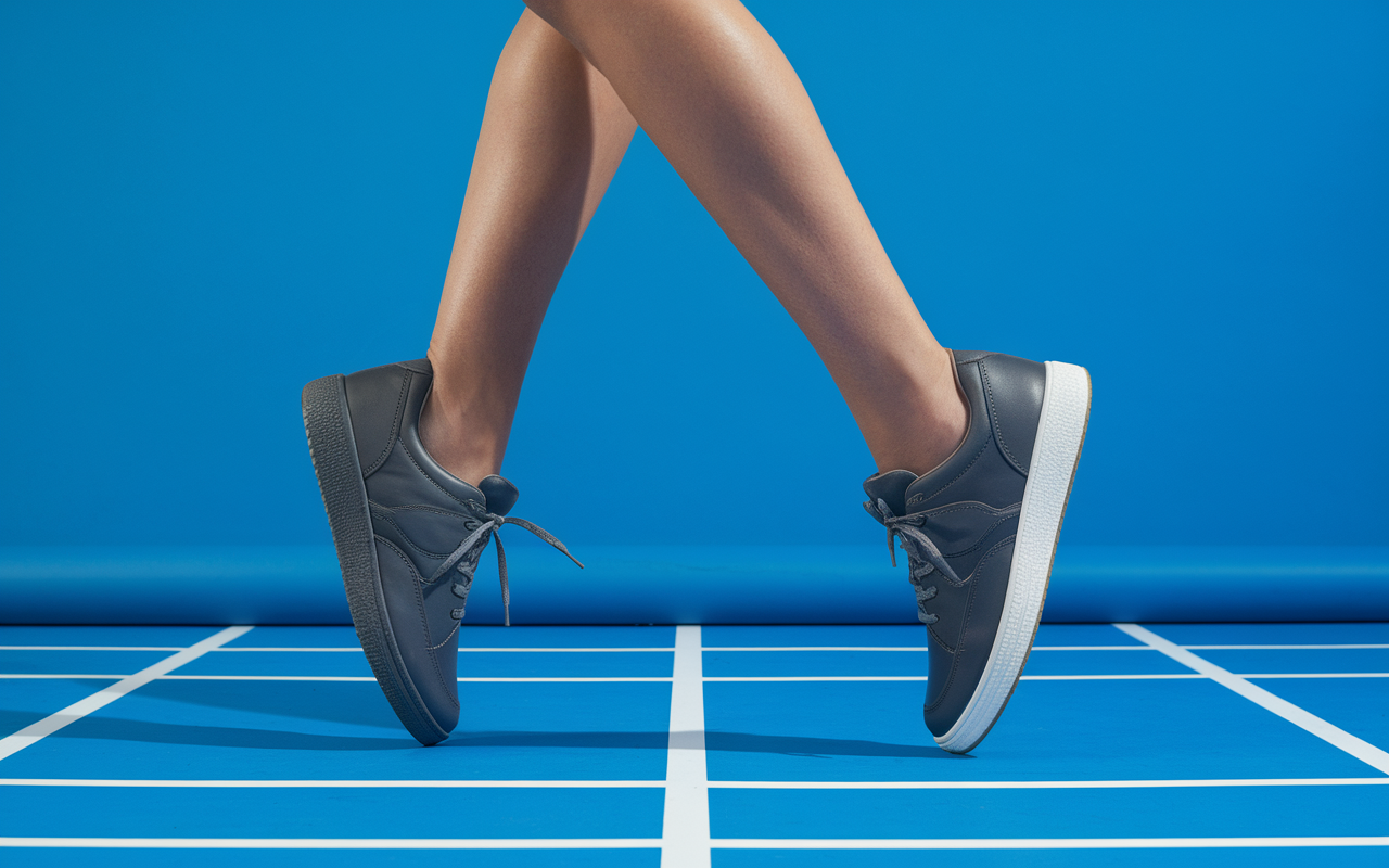 Deux chaussures musculation, semelle plate et talon