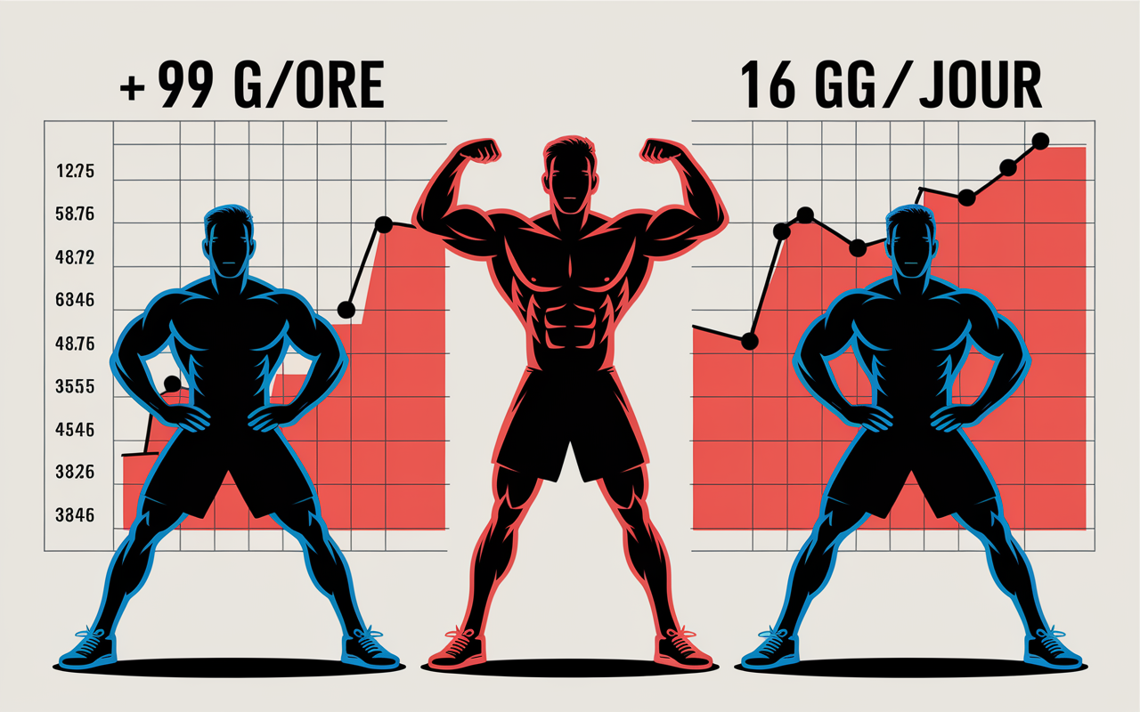 Hommes 40 ans musculation bénéfices graphiques