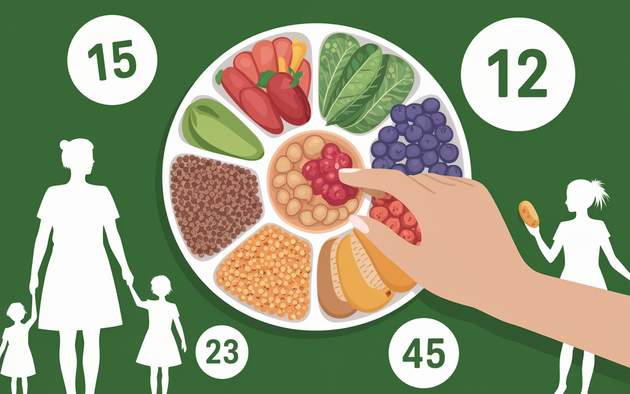 assiette divers aliments nourriture healthy
