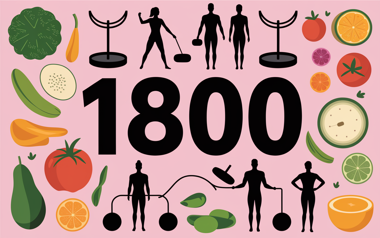 Graphique besoins 1800 calories par jour