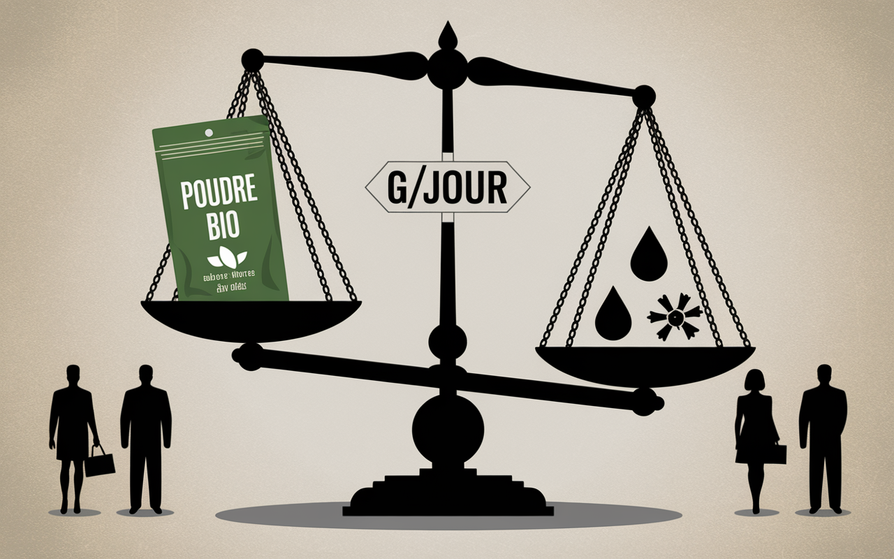 proteine vegetale en poudre danger balance