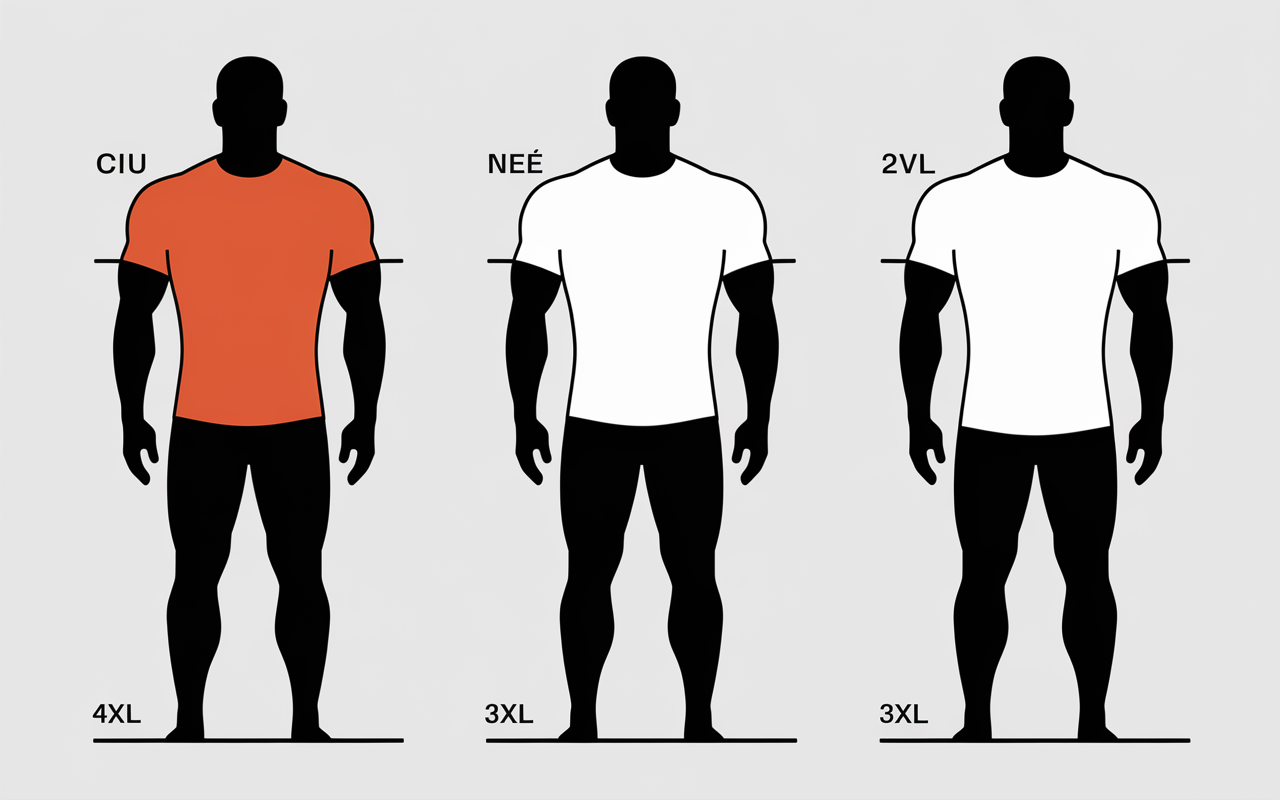 Comparatif tailles vetement musculation pour homme