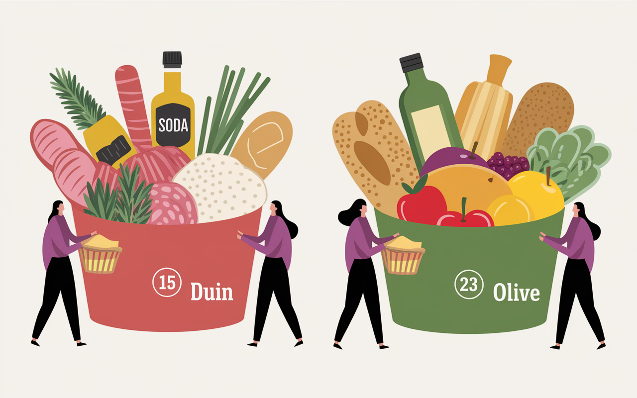 Paniers bons et mauvais 4 aliments a eviter apres 45 ans