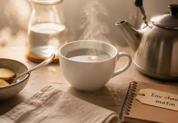 Boire de l’eau chaude le matin : entre bienfaits digestifs et température idéale Boire de l’eau chaude le matin : entre bienfaits digestifs et température idéale
