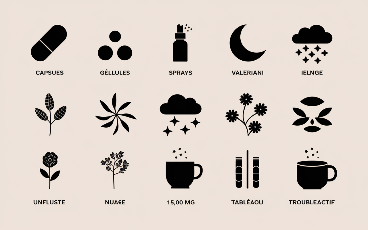 types et actifs complements alimentaires pour dormir