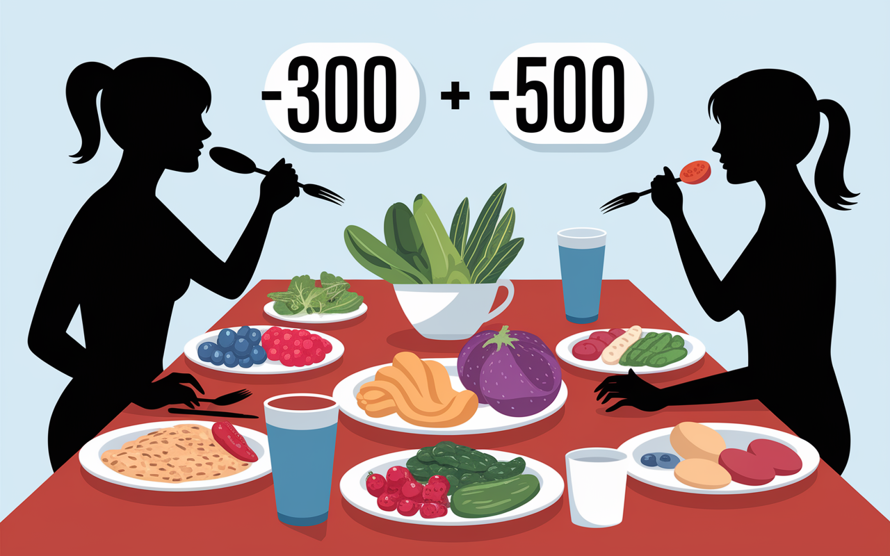 Assiette saine deficit calorique perdre du poids en 1 mois