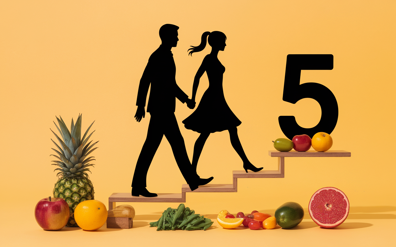 Silhouettes marche legumes perdre du poids en 1 mois