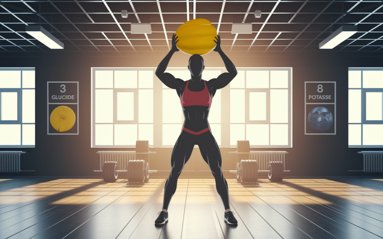 Sportif mange une banane avant le sport, nutriments essentiels