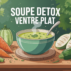 Soupe detox ventre plat : une recette simple et efficace pour un dîner léger