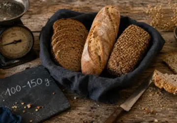 100 à 150 g de pain par jour : la bonne portion selon votre assiette 100 à 150 g de pain par jour : la bonne portion selon votre assiette